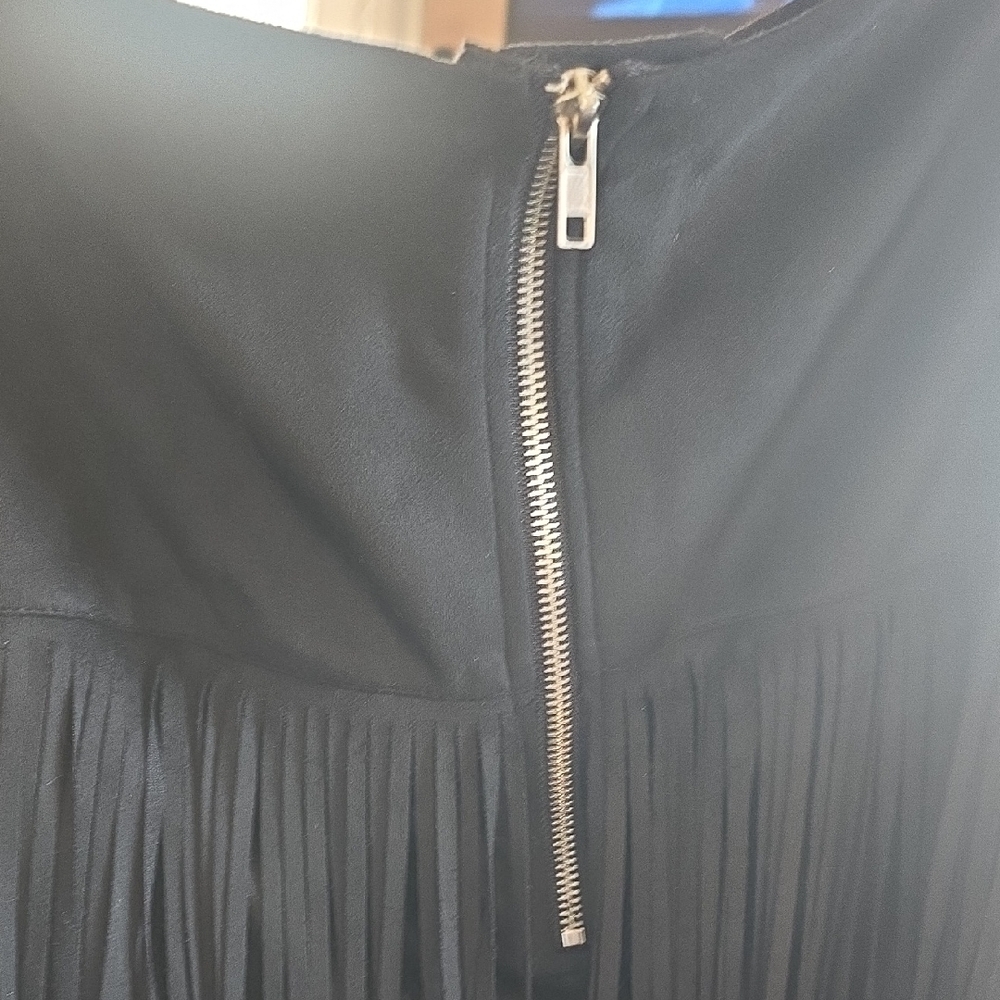 Black Fringe Skirt - Picture 5 of 6